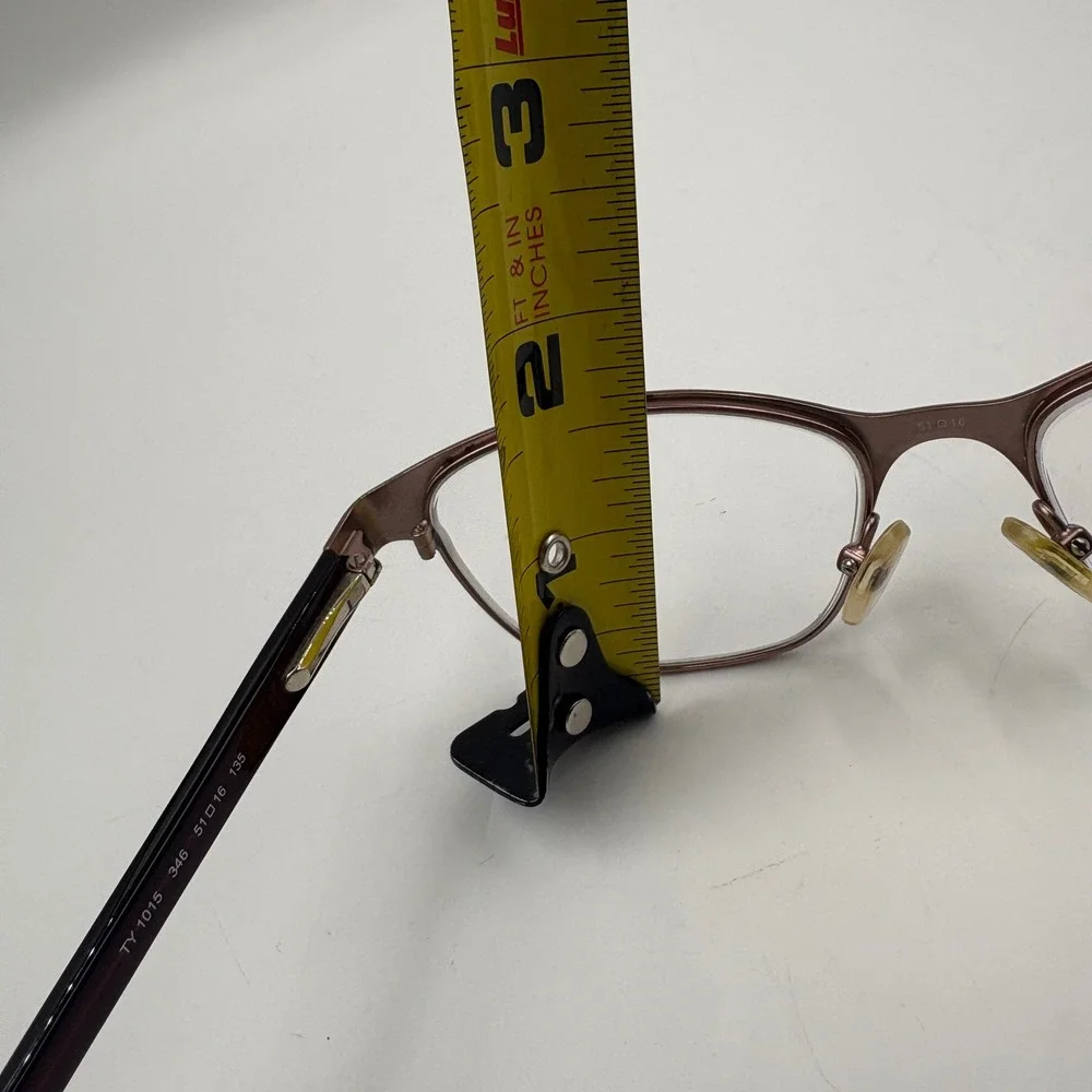 Tory Burch TY1015 346 Burgundy Semi Rimless Eyeglasses Frames 51-16-135 Logo‎